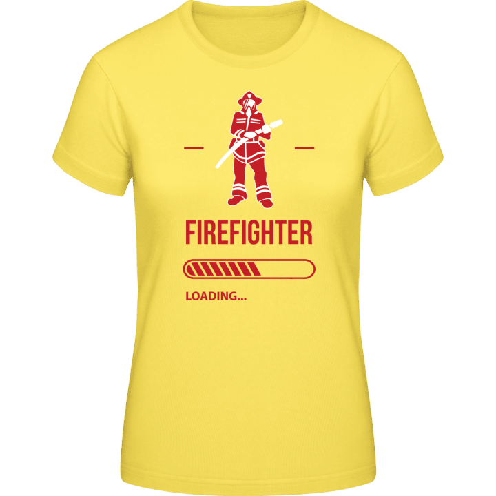 Firefighter Loading T-skjorte for kvinner contain pic