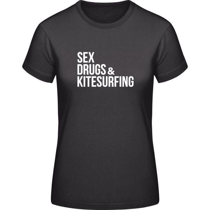 Sex Drugs And Kitesurfing T-shirt för kvinnor contain pic