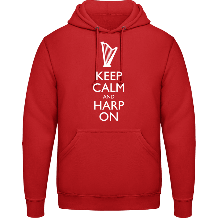 Keep Calm And Harp On Huvtröja contain pic