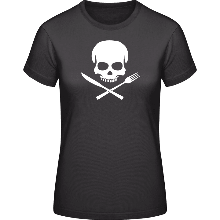 Kitchen Skull T-shirt för kvinnor contain pic