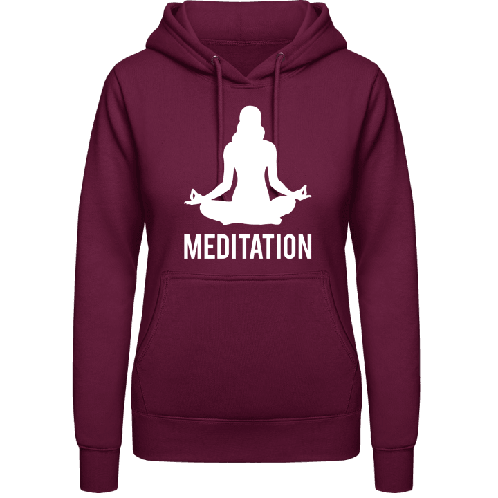 Meditation Silhouette Vrouwen Hoodie contain pic