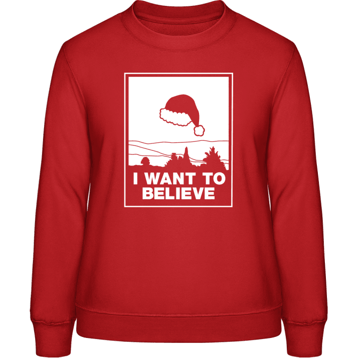 I Want To Believe In Santa Vrouwen Sweatshirt 0 image