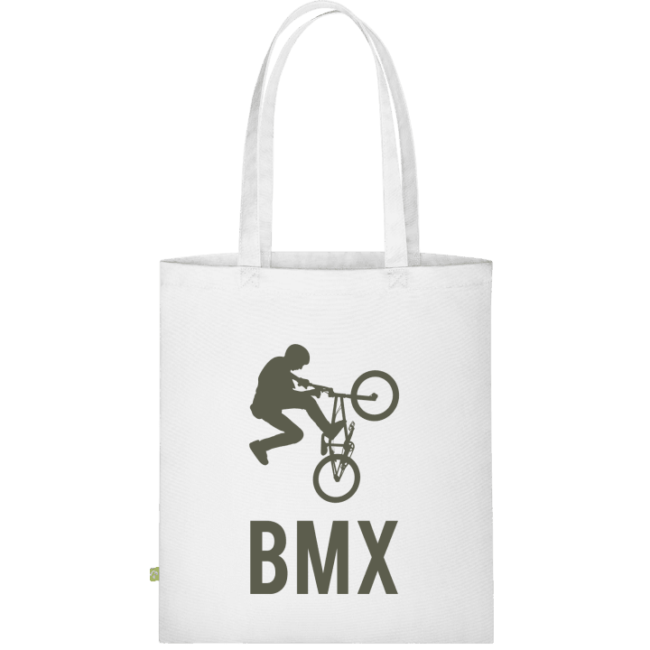 BMX Biker Jumping Väska av tyg contain pic
