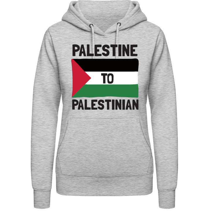 Palestine To Palestinian Sudadera con capucha para mujer contain pic