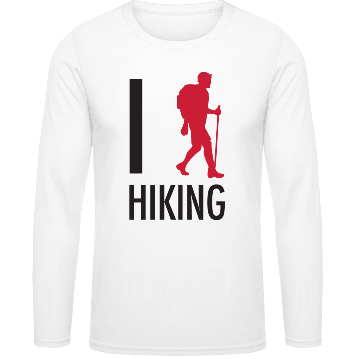 I Love Hiking Long Sleeve Shirt contain pic