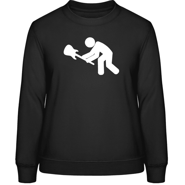Slamming Guitar On The Ground Sweat-shirt pour femme contain pic