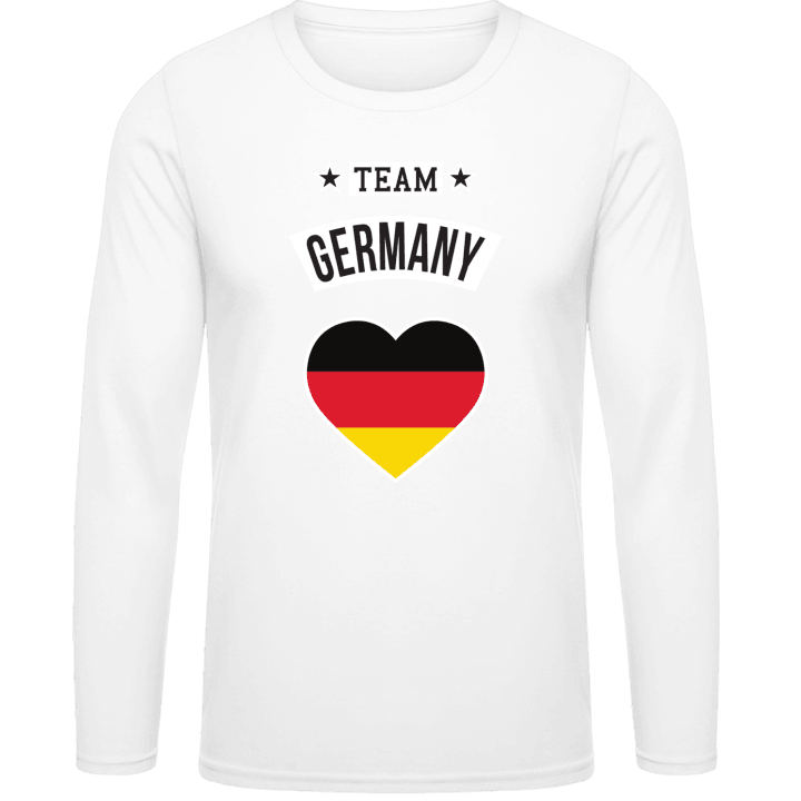 Team Germany Heart Shirt met lange mouwen contain pic