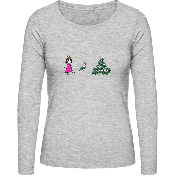 Angry Princess Vrouwen Lange Mouw Shirt contain pic