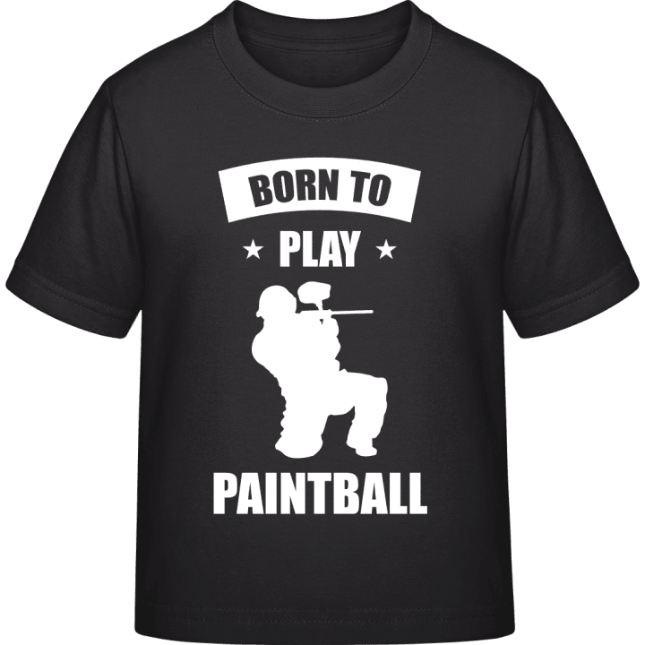 Born To Play Paintball T-shirt för barn contain pic