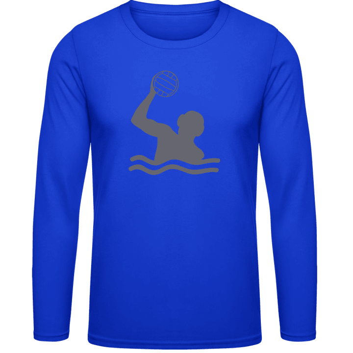 Water Polo Player Silhouette Shirt met lange mouwen contain pic