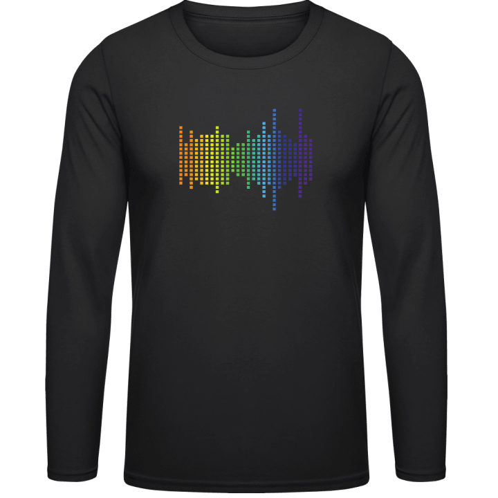 Printed Equalizer Beat Sound T-shirt à manches longues contain pic