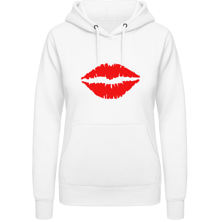 Red Kiss Lips Sudadera con capucha para mujer contain pic