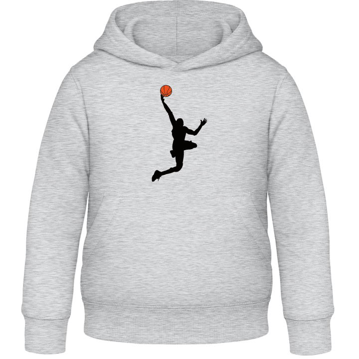 Basketball Dunk Illustration Kids Hoodie contain pic