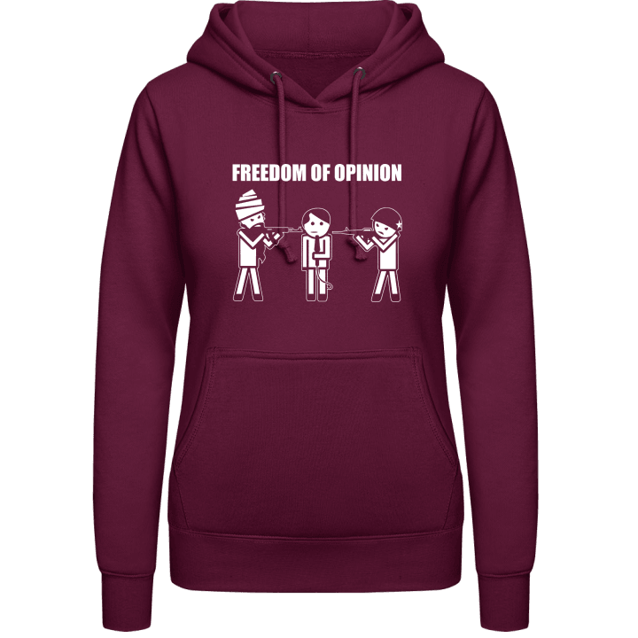 Freedom Of Opinion Vrouwen Hoodie contain pic