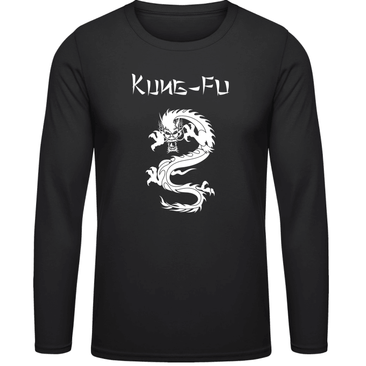 Asian Kung Fu Dragon Langermet skjorte contain pic