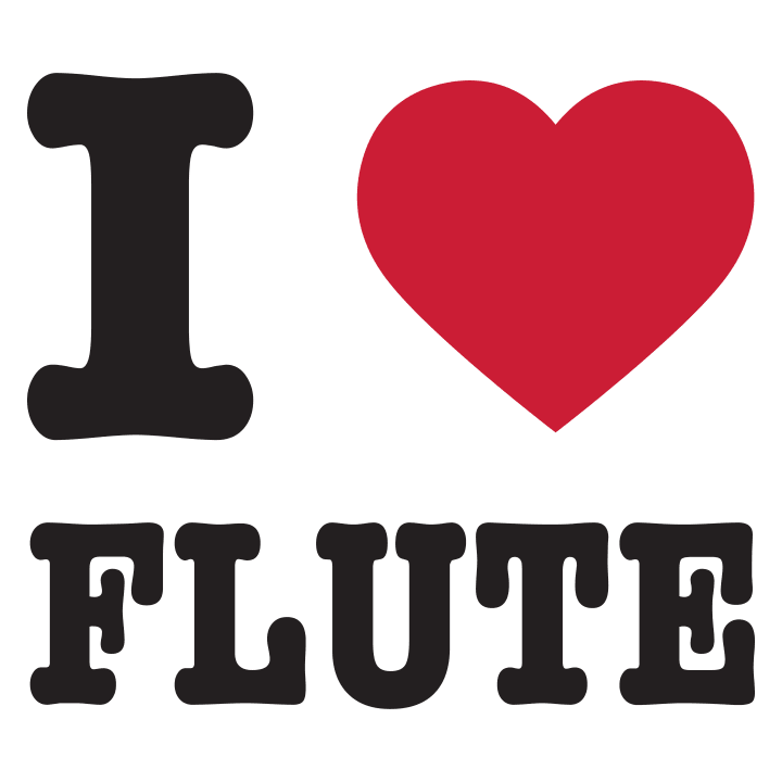 I Love Flute T-skjorte 0 image