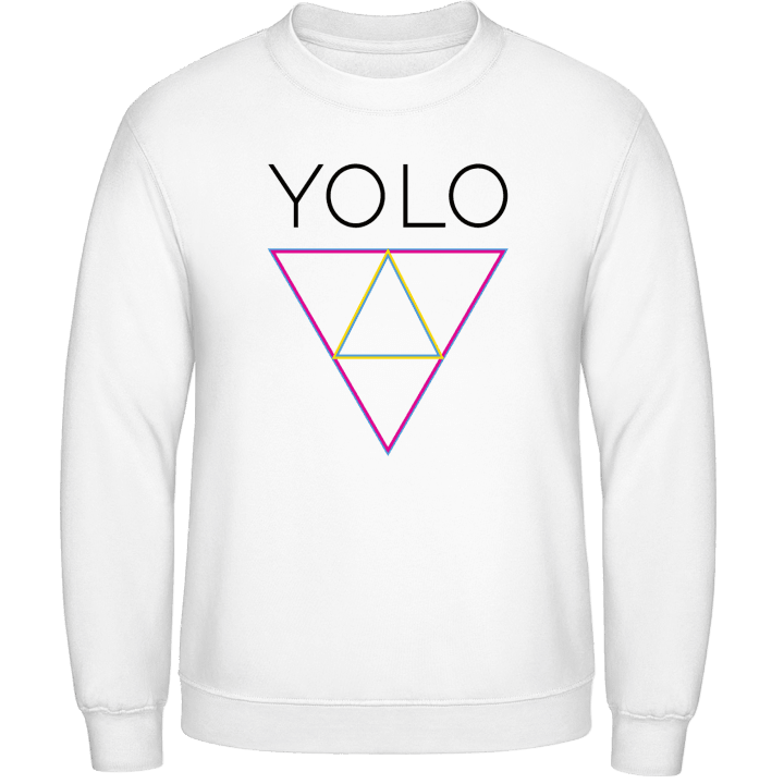 YOLO Triangle Sweatshirt contain pic