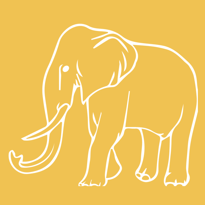 Elephant Outline Silhouette T-shirt à manches longues 0 image
