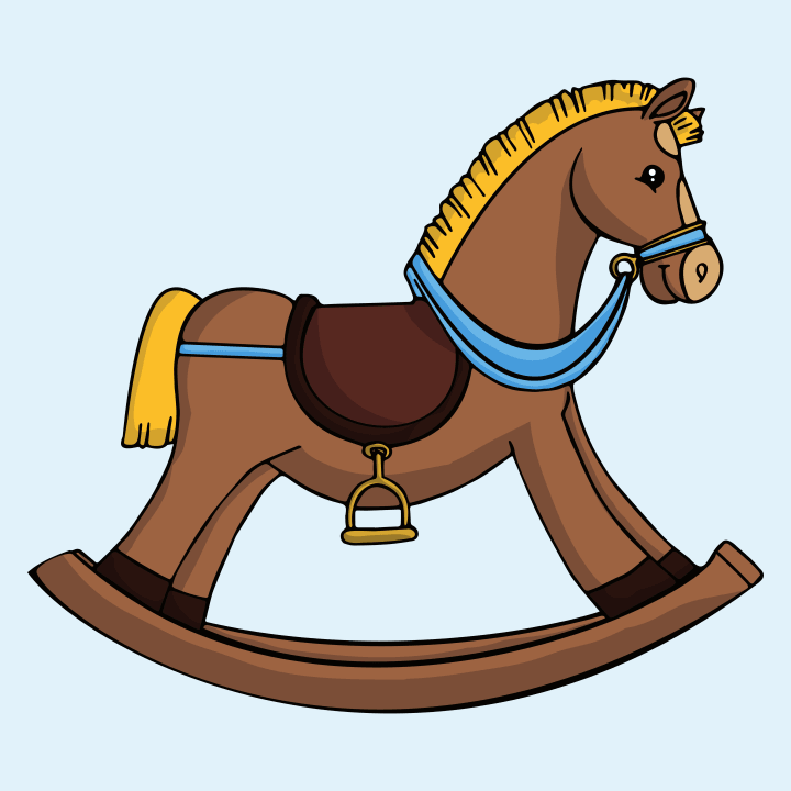 Rocking Horse Illustration Maglietta per bambini 0 image