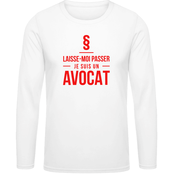 Laisse-Moi Passer Je Suis Un Avocat Shirt met lange mouwen 0 image