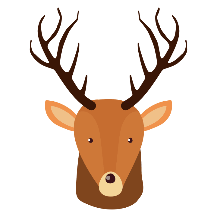 Cute Deer Head T-shirt för kvinnor 0 image