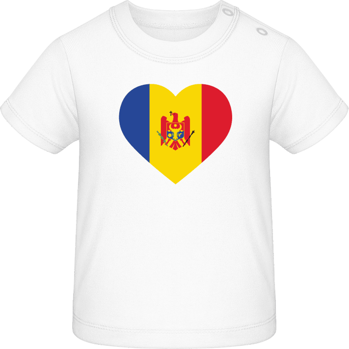 Moldova Heart Flag Vauvan t-paita 0 image