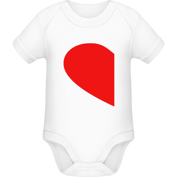 Couple Heart Left Baby romper kostym contain pic