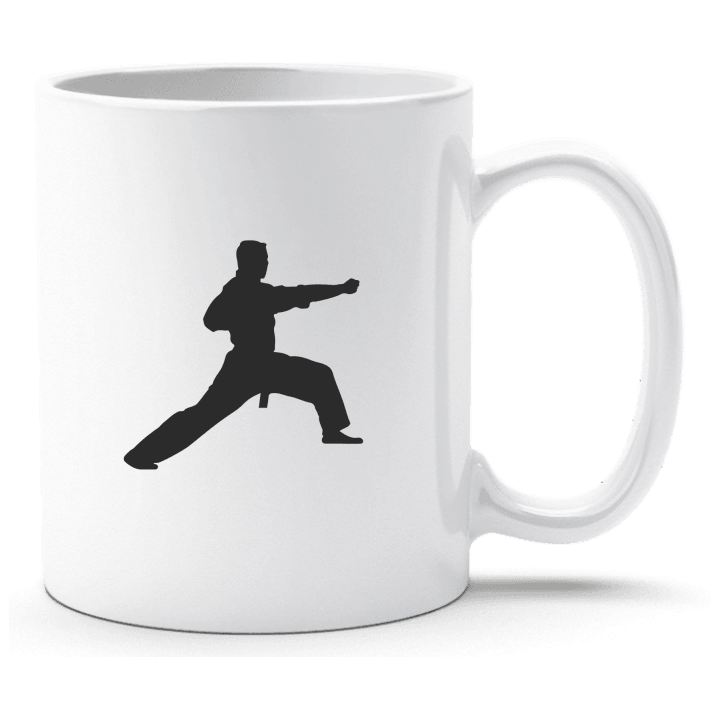 Kung Fu Fighter Silhouette Cup contain pic