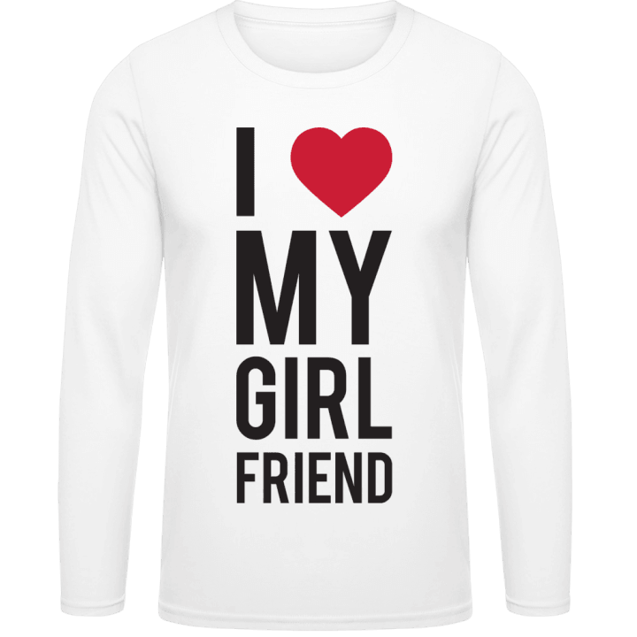 I Love My Girlfriend T-shirt à manches longues contain pic