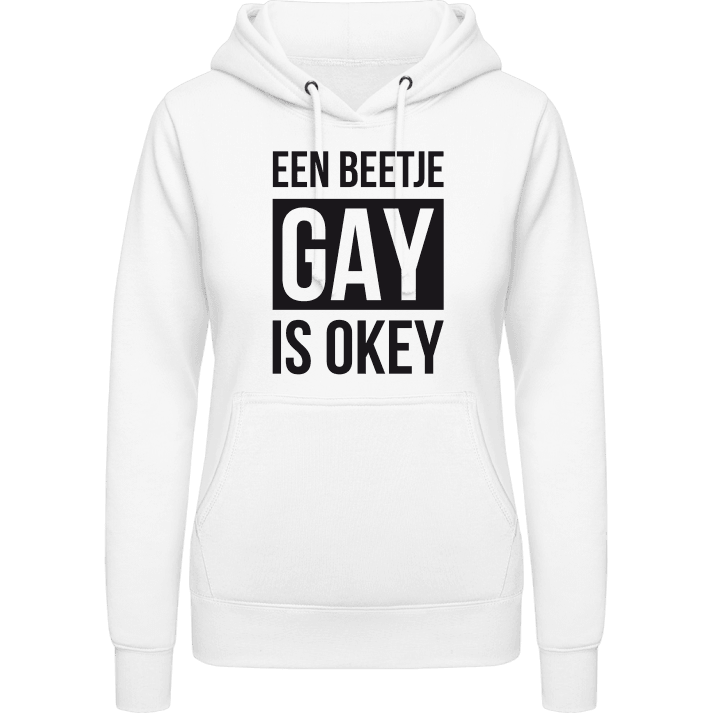 Een beetje gay is OKEY Sweat à capuche pour femme contain pic