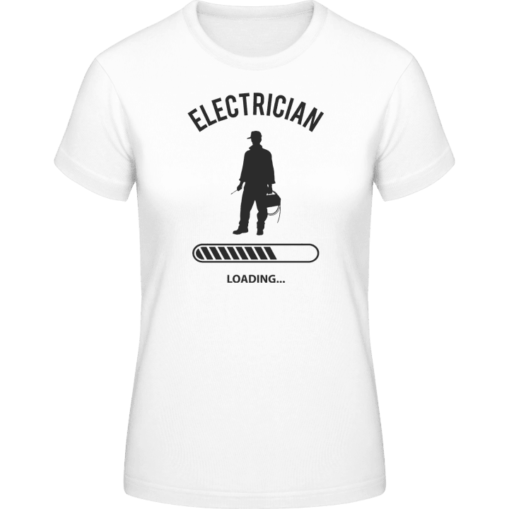 Electrician Loading T-skjorte for kvinner contain pic