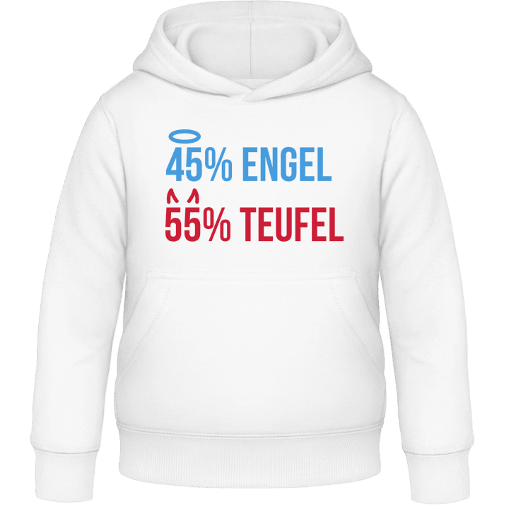 45% Engel 55% Teufel Kinder Kapuzenpulli contain pic