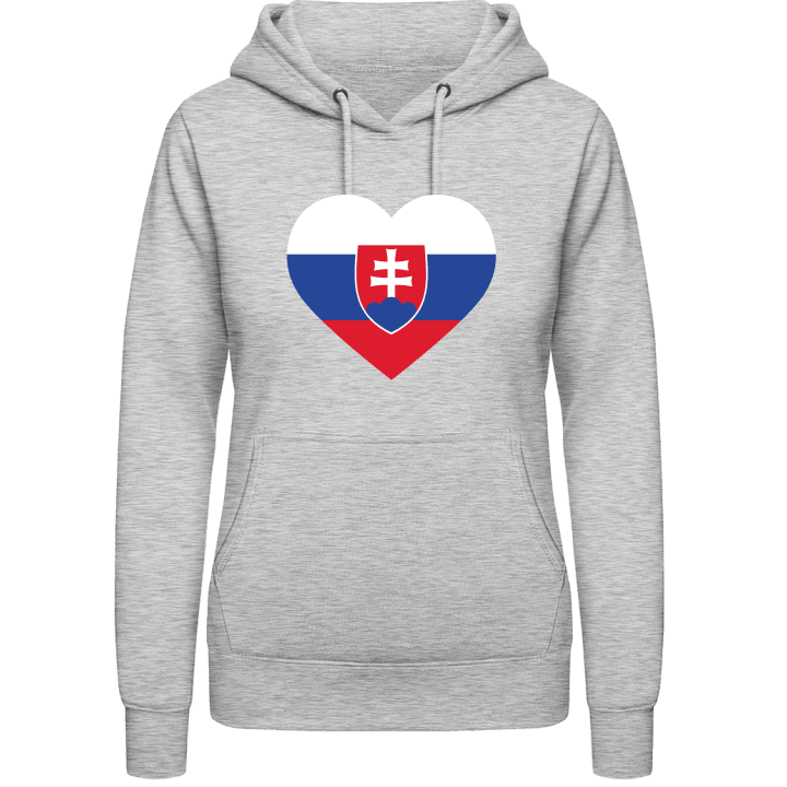 Slovakia Heart Flag Hettegenser for kvinner contain pic