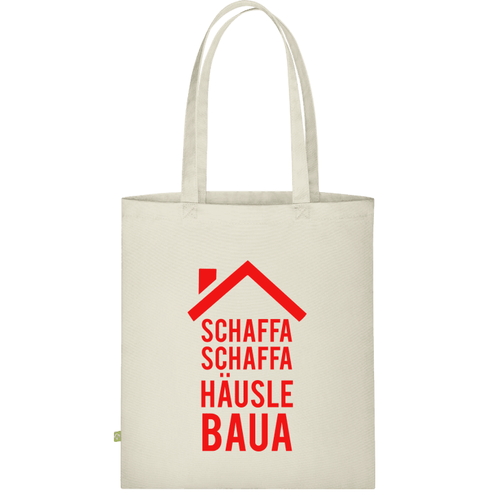 Schaffa schaffa Häusle baua Borsa in tessuto contain pic