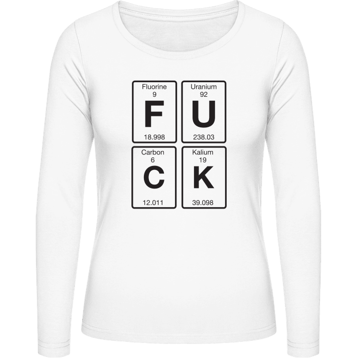 Fuck Logo T-shirt à manches longues pour femmes contain pic