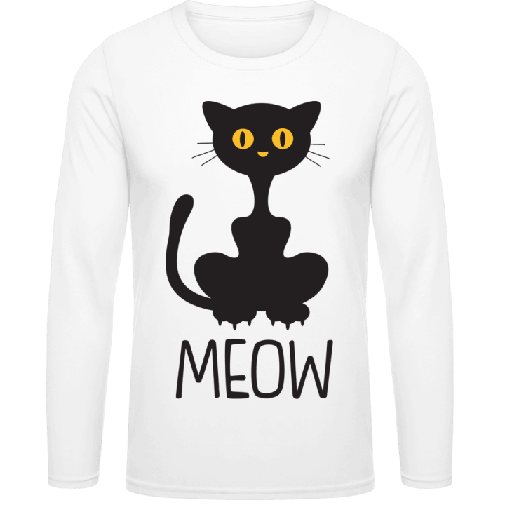 Black Cat Meow Shirt met lange mouwen 0 image