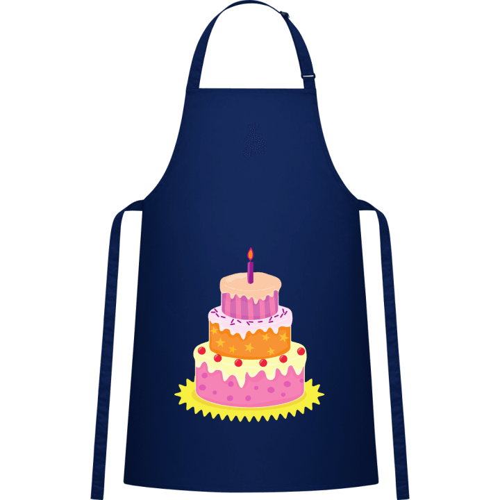 Birthday Cake With Light Delantal de cocina contain pic