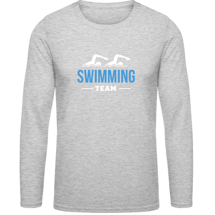 Swimming Team T-shirt à manches longues contain pic