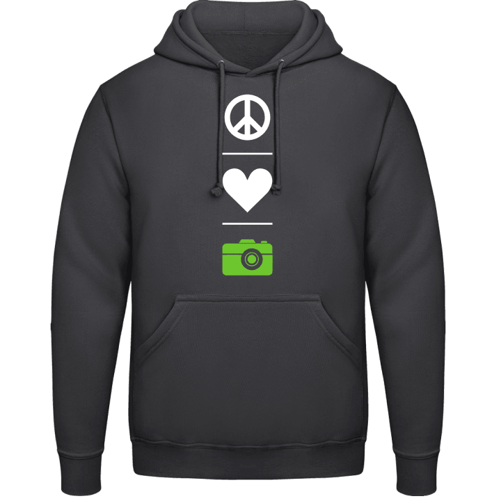 Peace Love Photography Hoodie contain pic