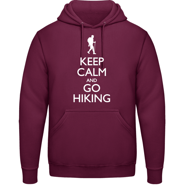 Keep Calm and go Hiking Sudadera con capucha contain pic