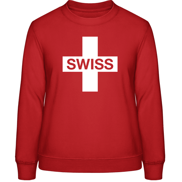 Schweizer Flagge Frauen Sweatshirt contain pic