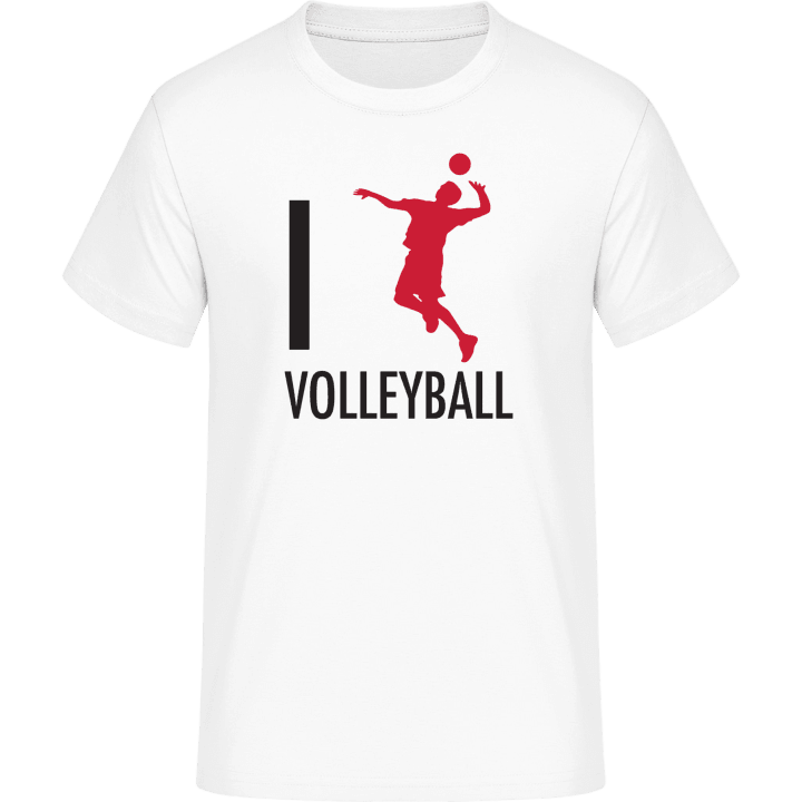 I Love Volleyball T-skjorte contain pic