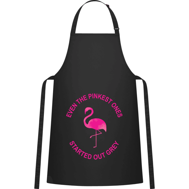 Pink Ones Start Out Grey Flamingo Kitchen Apron 0 image