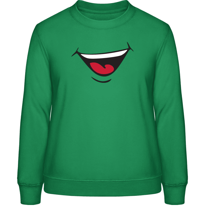 Smiley Mouth Sweatshirt för kvinnor contain pic