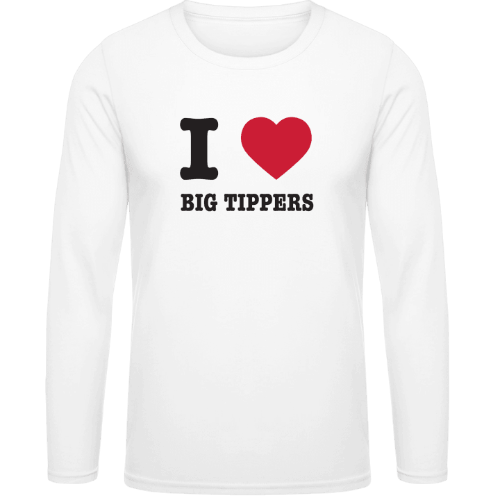 I Love Big Tippers Langermet skjorte contain pic