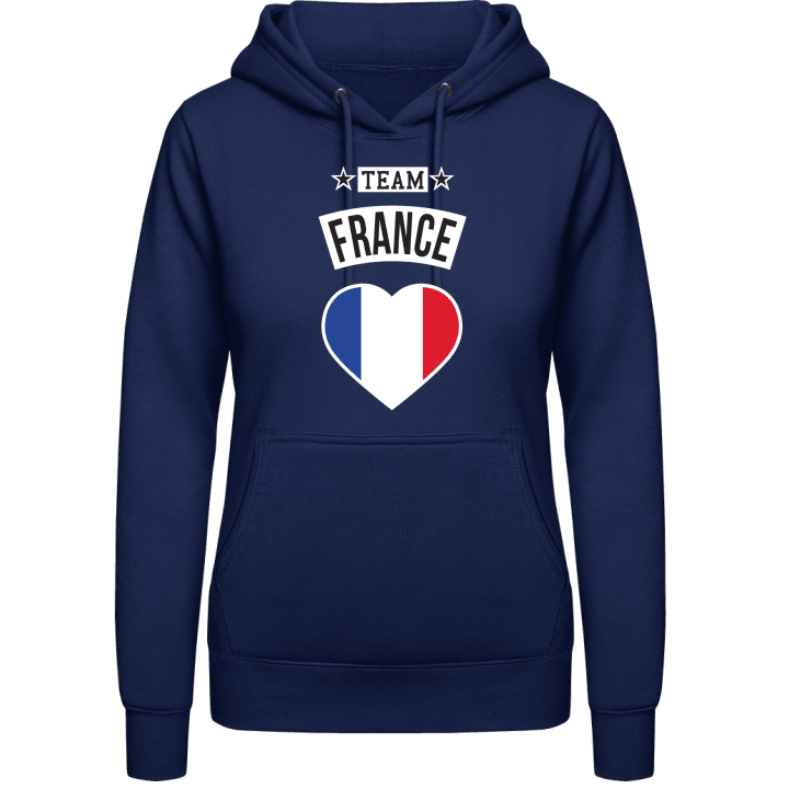 Team France Heart Hettegenser for kvinner contain pic
