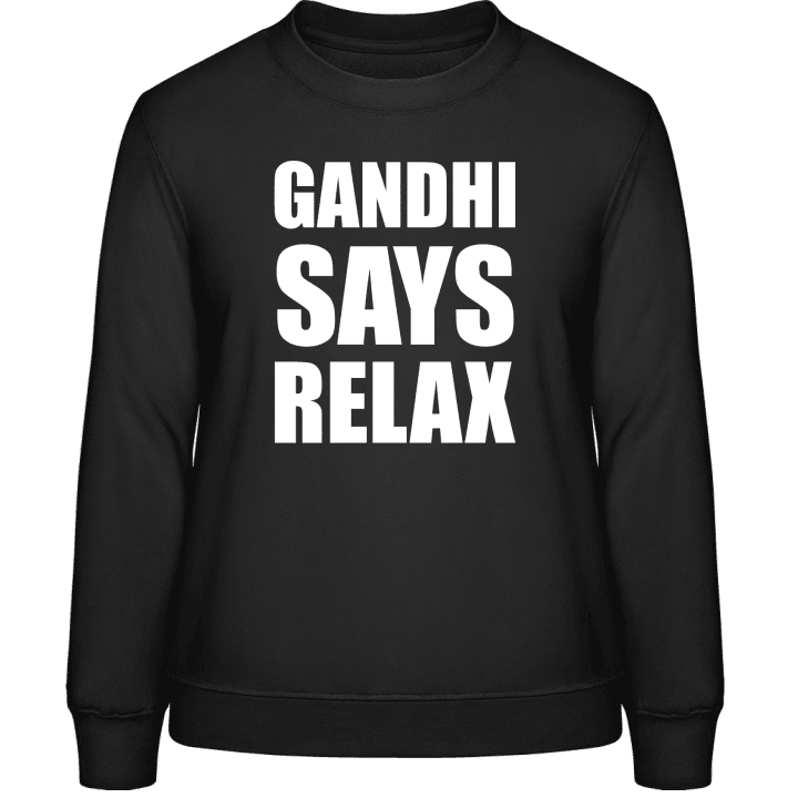Gandhi Says Relax Sweatshirt til kvinder 0 image