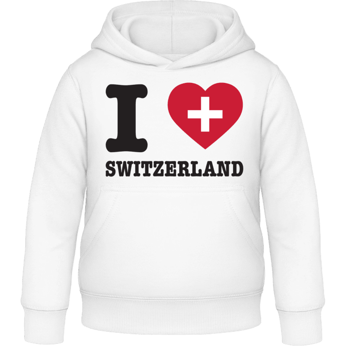 I Love Switzerland Felpa con cappuccio per bambini contain pic