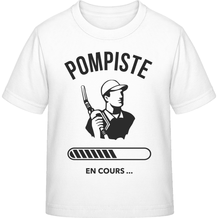Pompiste en cours T-shirt för barn contain pic