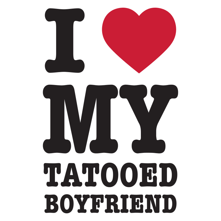I Love My Tatooed Boyfried T-shirt för kvinnor 0 image